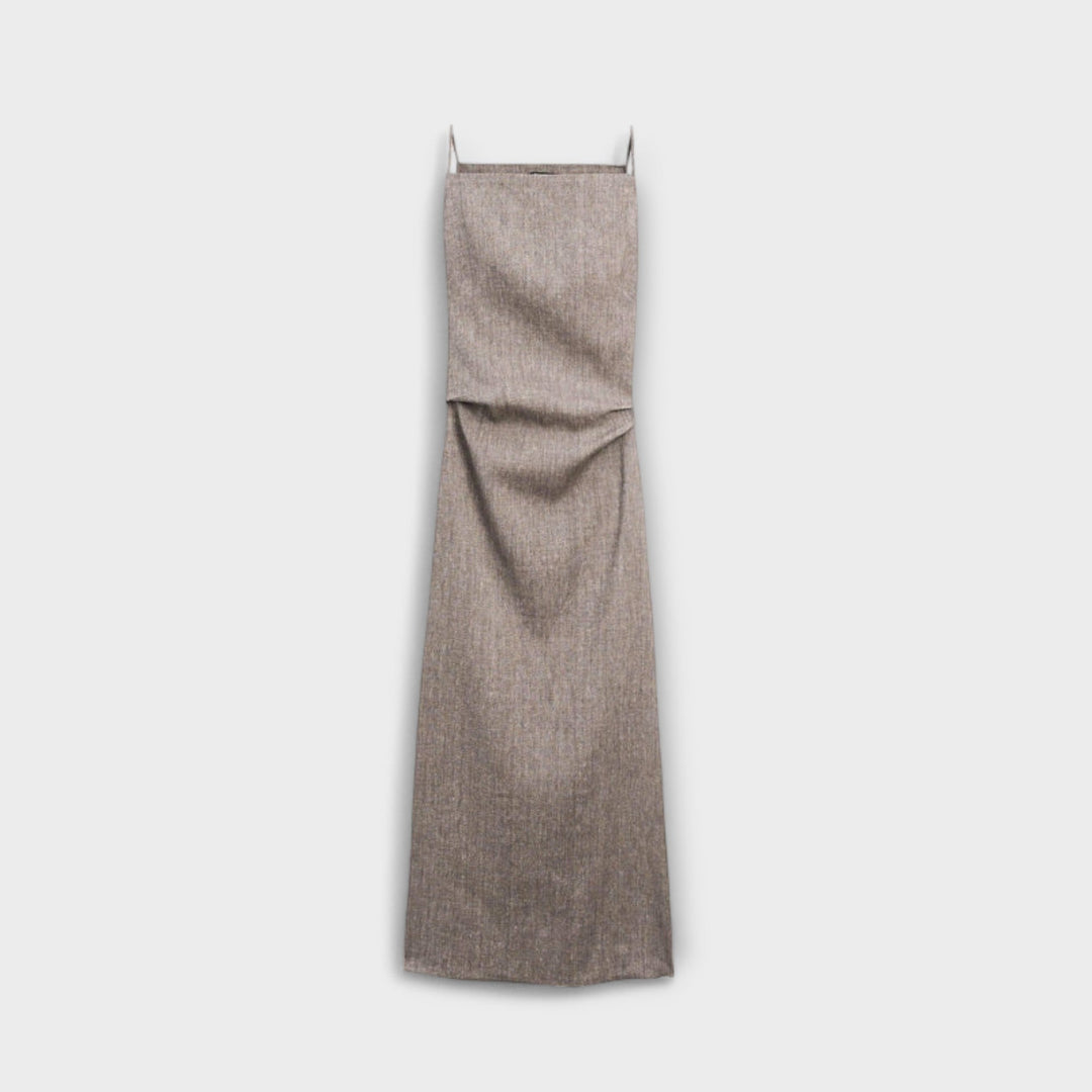 Clara - Vestido maxi de mezcla de lino