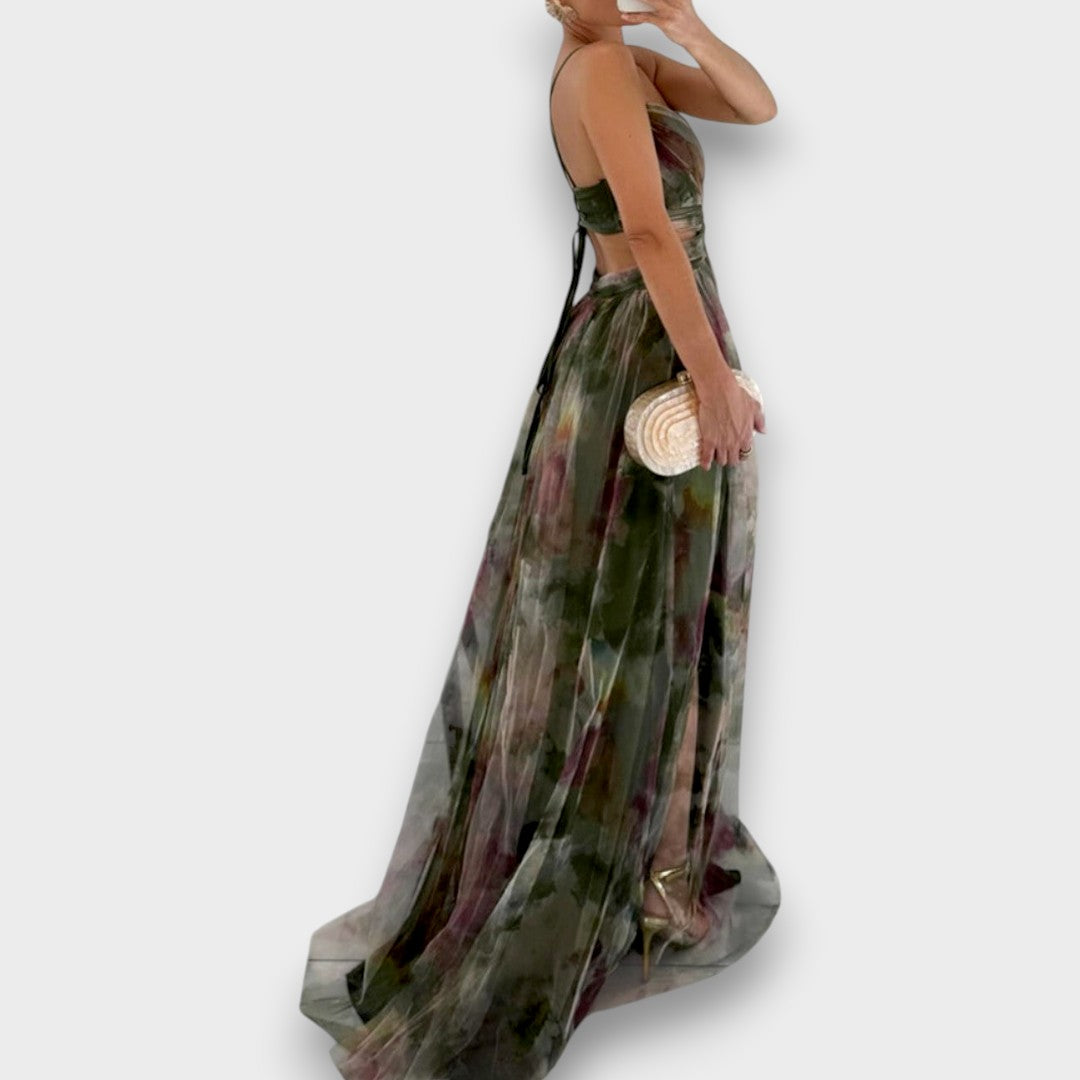 Giselle - Vestido Maxi con Estampado Floral