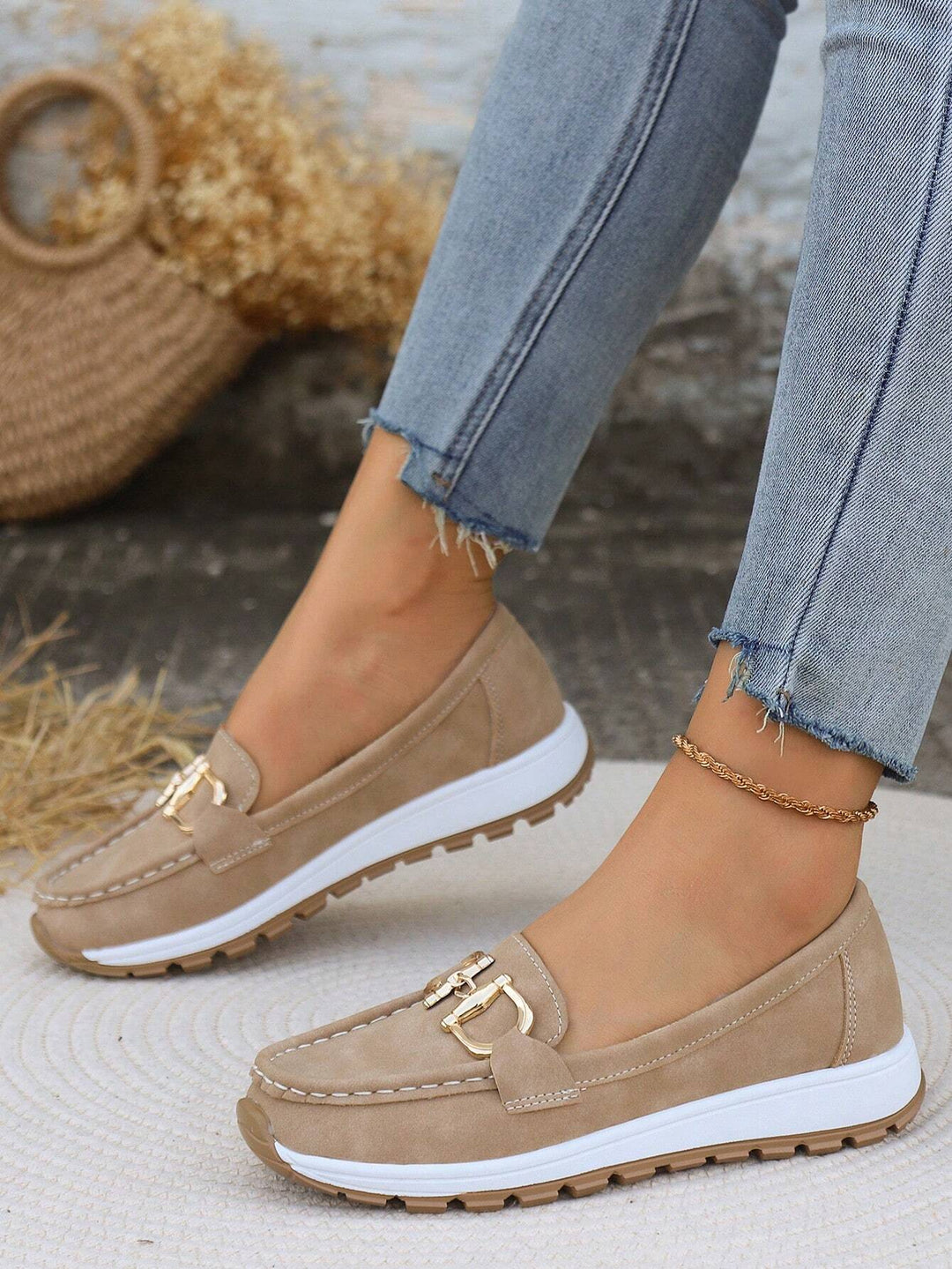 Ellie - Mocasines planos con hebilla