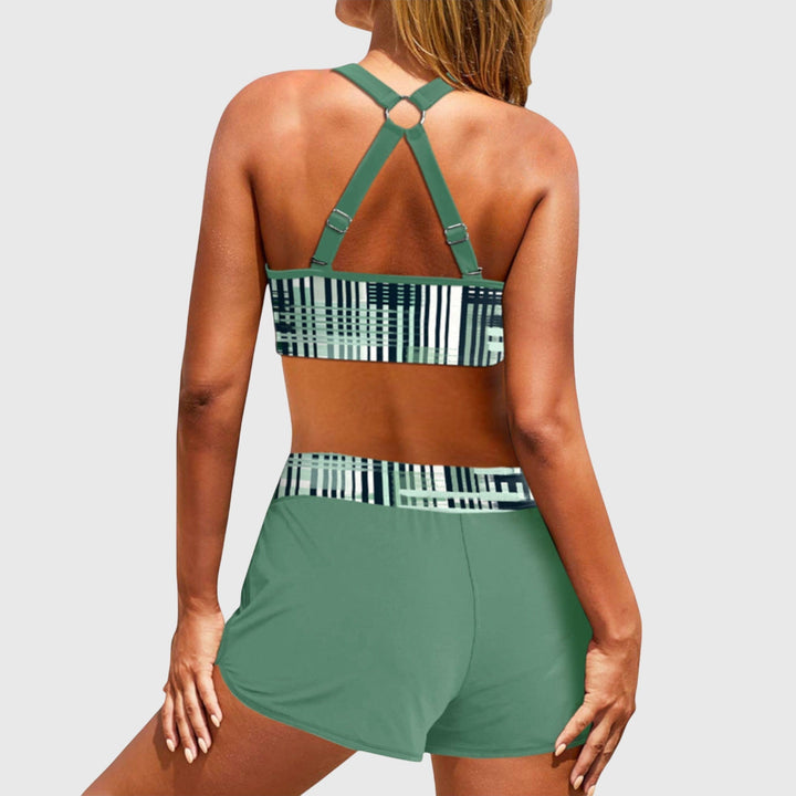 Julia | Bikini de Cintura Alta con Textura Acanalada
