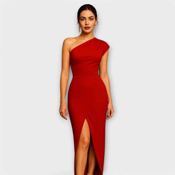 Elegantes vestidos de noche asimétricos