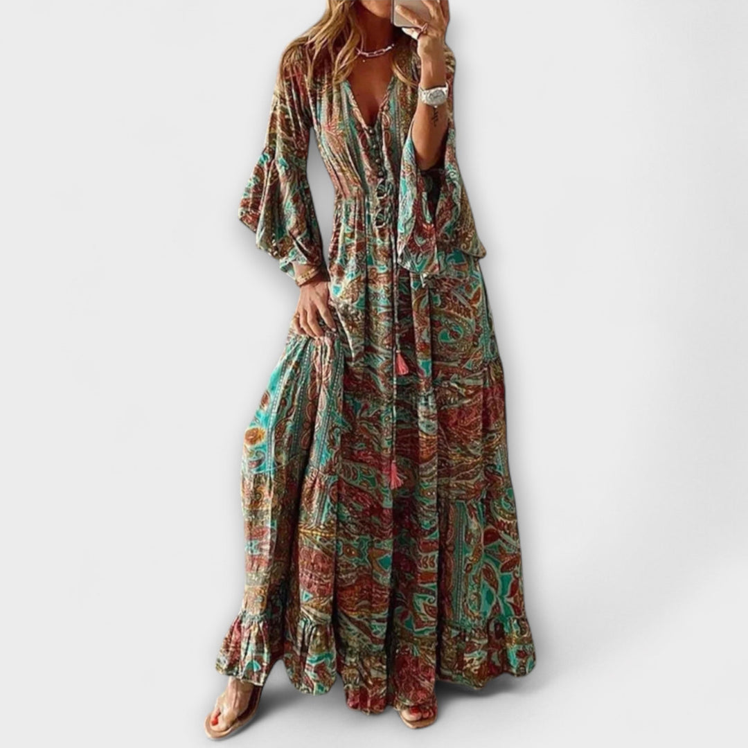 Renatilen - Vestido estampado para mujeres