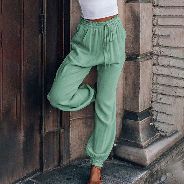 Elena | Pantalones Elegantes con Cordón