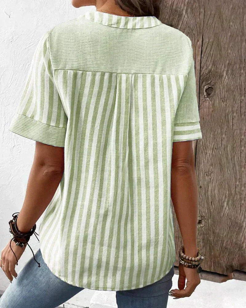 Monroe™ | Blusa de Rayas Suaves