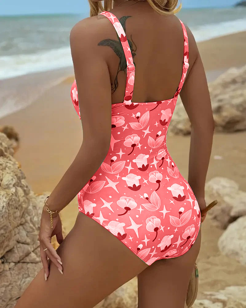 Clara™ | Tankini Estampado de Una Pieza