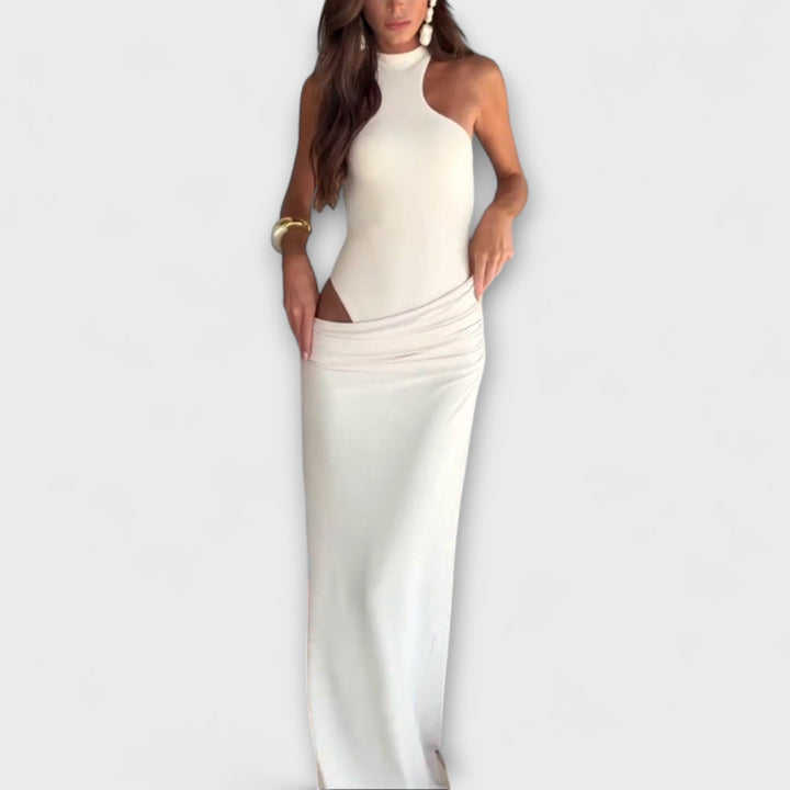 Minna - Vestido sin mangas seductor con corte