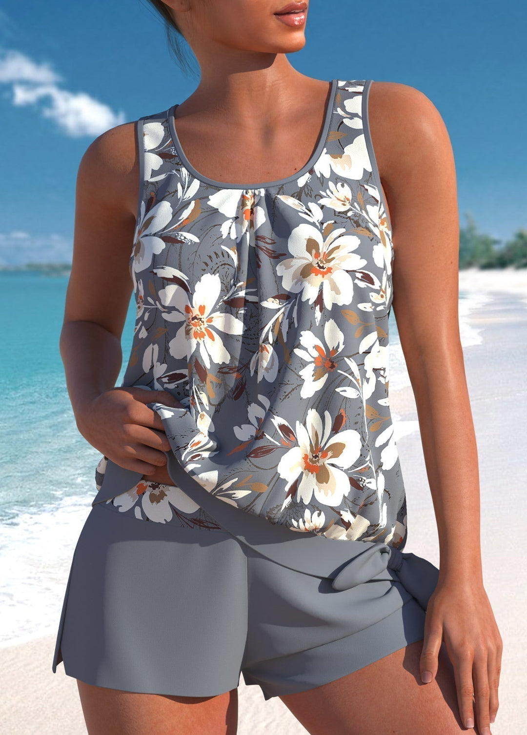 Helena™ | Elegante Conjunto de Tankini Floral para Damas