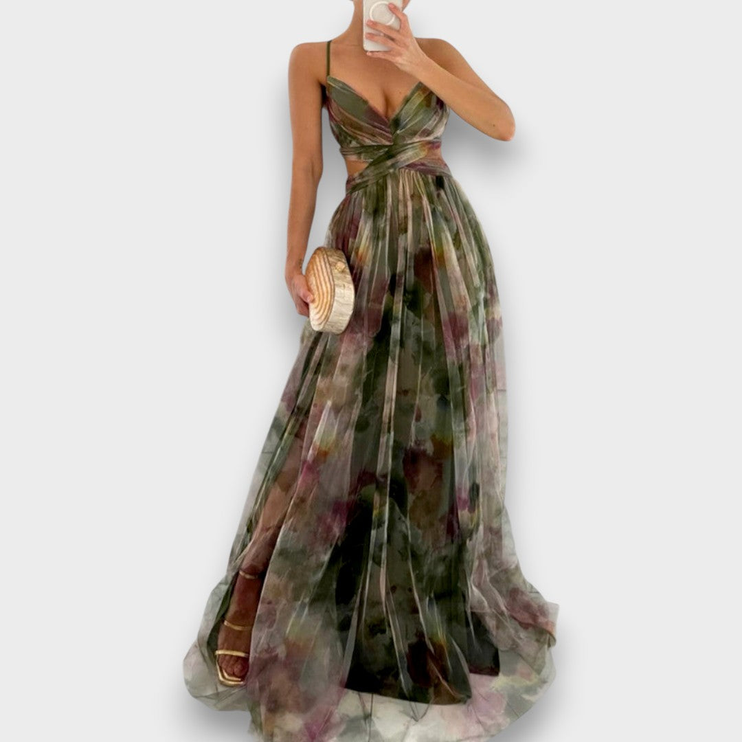 Giselle - Vestido Maxi con Estampado Floral