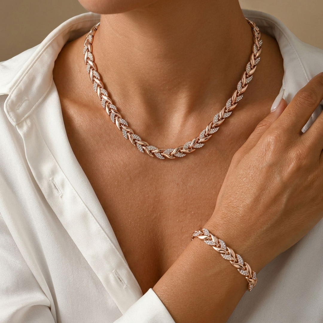 Clara | Conjunto de Collar y Pulsera Cola de Pez