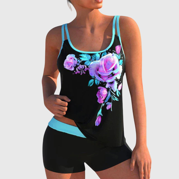 Alicia | Tankini Floral con Short