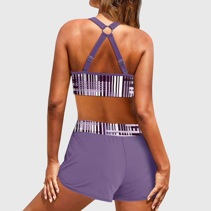 Julia | Bikini de Cintura Alta con Textura Acanalada