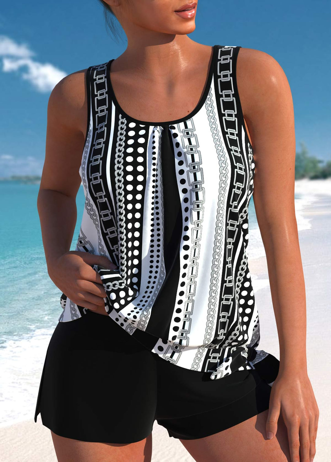Helena™ | Elegante Conjunto de Tankini Floral para Damas