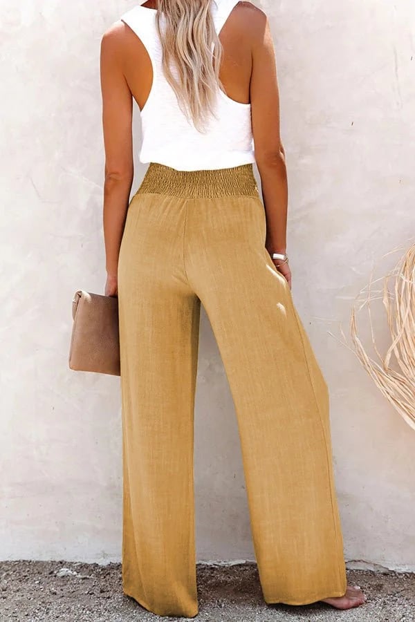 Rosa | Pantalón de Cintura Alta Relajado