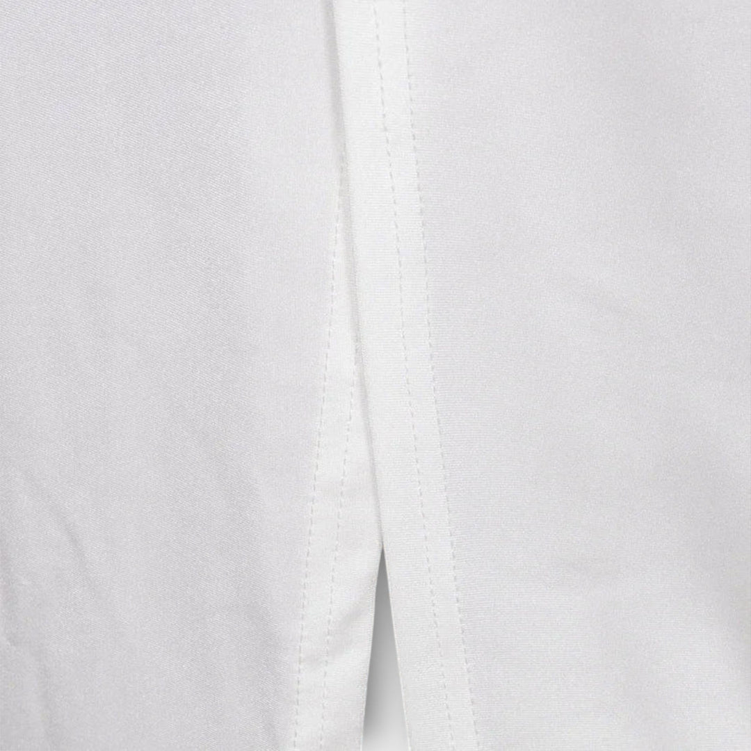 Selah - Camiseta blanca de manga larga con corte en la cintura y acentos de piedras brillantes