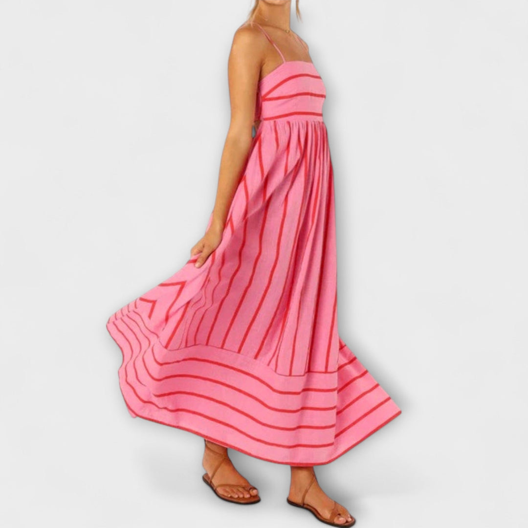Rosa - Vestido Casual a Rayas