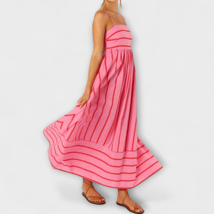 Rosa - Vestido Casual a Rayas