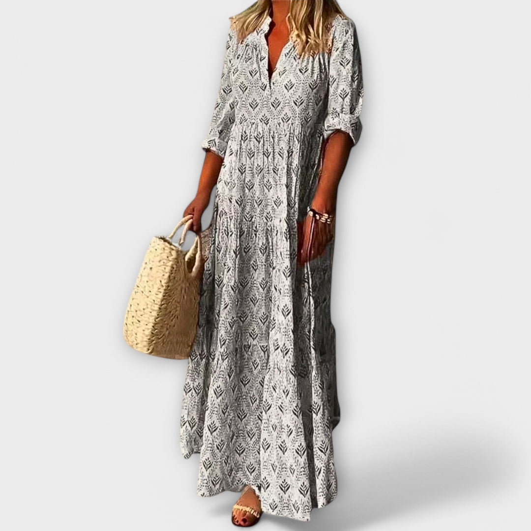 Sera - Vestido maxi de primavera elegante y cómodo