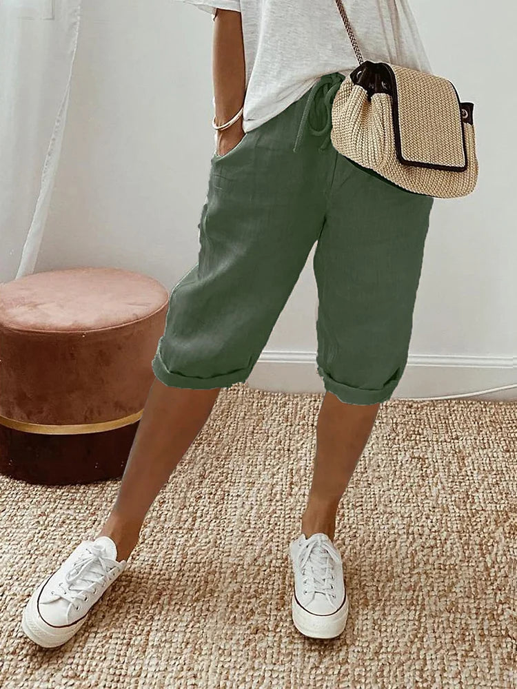 Laura | Bermudas de Algodón con Cintura Elástica