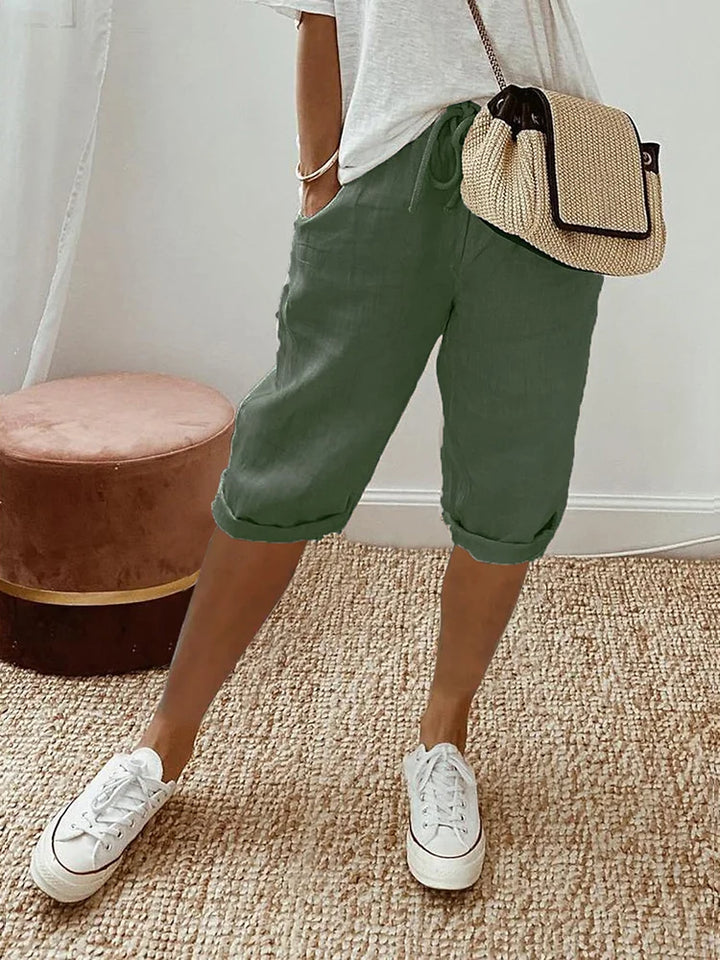 Laura | Bermudas de Algodón con Cintura Elástica