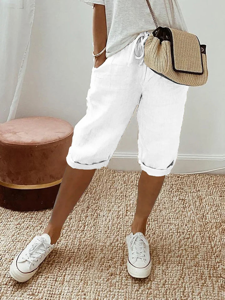 Laura | Bermudas de Algodón con Cintura Elástica