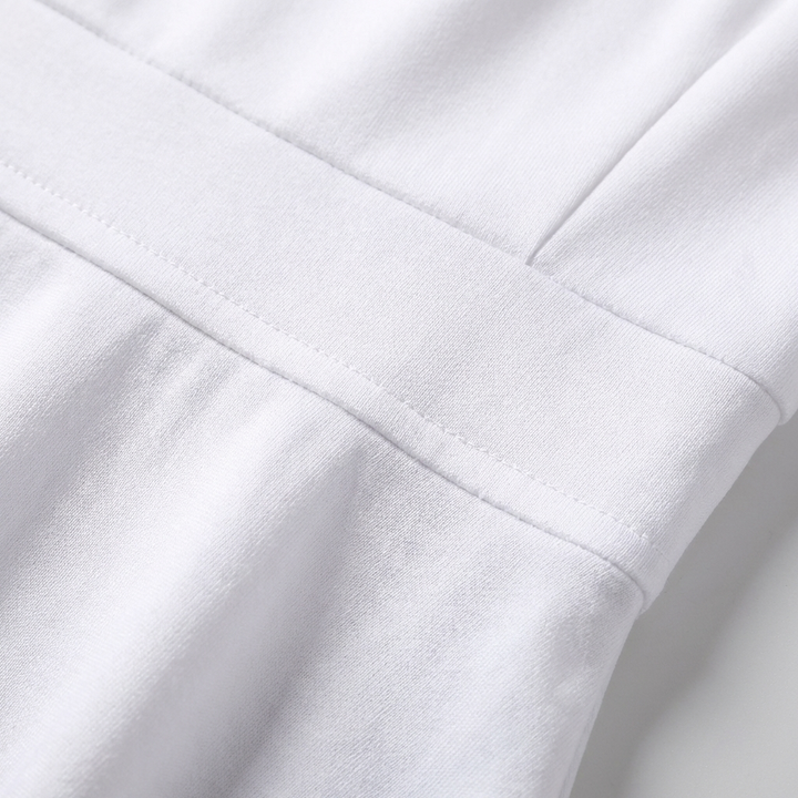 Lucia | Mujer Blanco Vestido Midi Con Escote En V Profundo Y Mangas 3/4 | Elegante