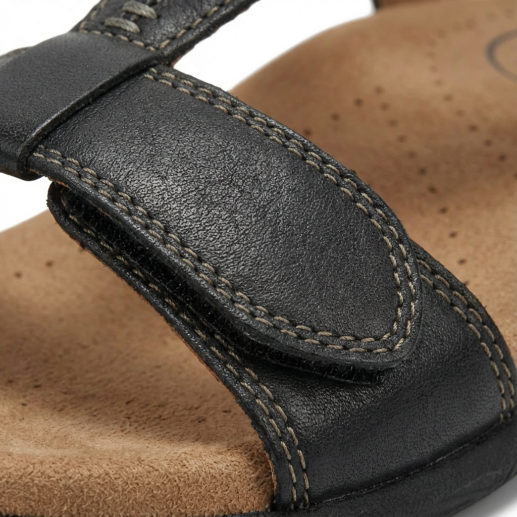 Lucía | Sandalias Ortopédicas con Diseño en T y Cierre Ajustable
