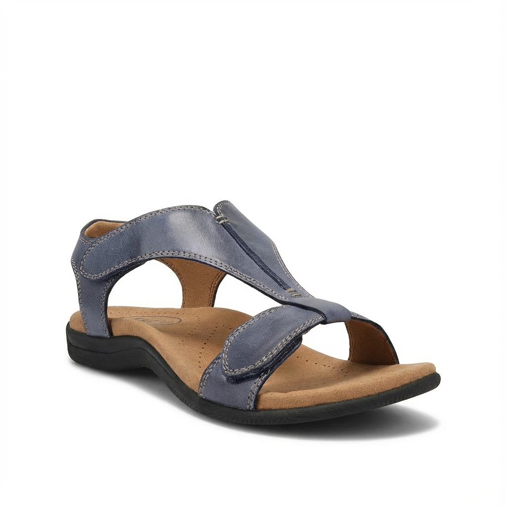Lucía | Sandalias Ortopédicas con Diseño en T y Cierre Ajustable