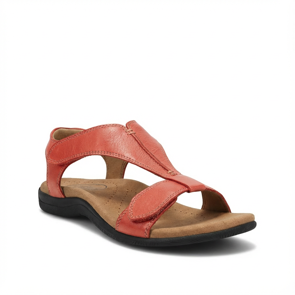 Lucía | Sandalias Ortopédicas con Diseño en T y Cierre Ajustable