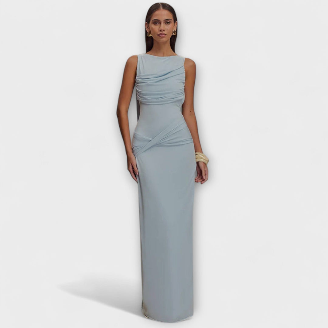 Rieke - Vestido Maxi Elegante con Alta Rendija