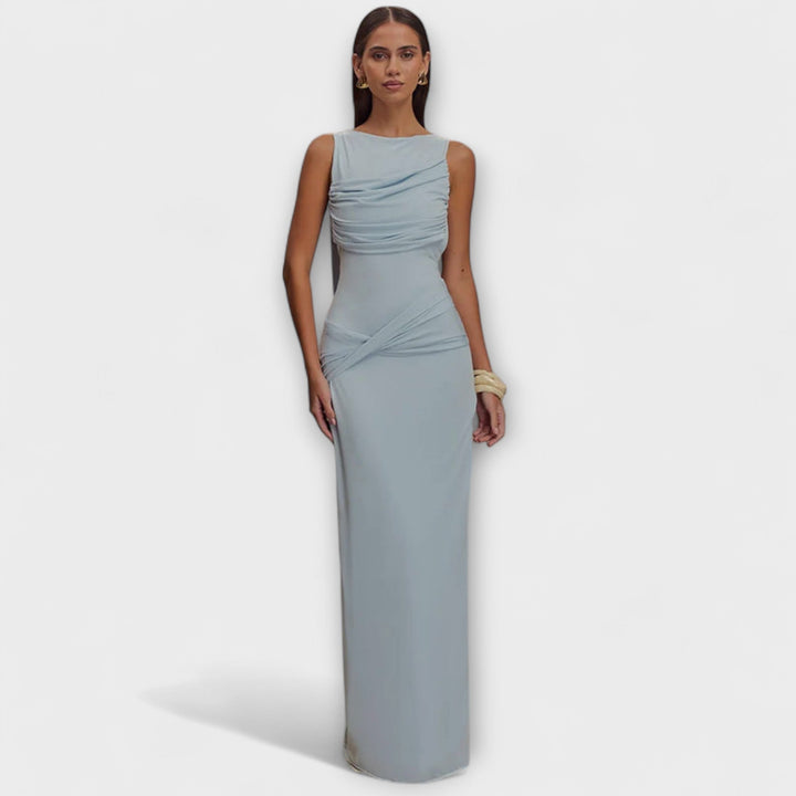 Rieke - Vestido Maxi Elegante con Alta Rendija
