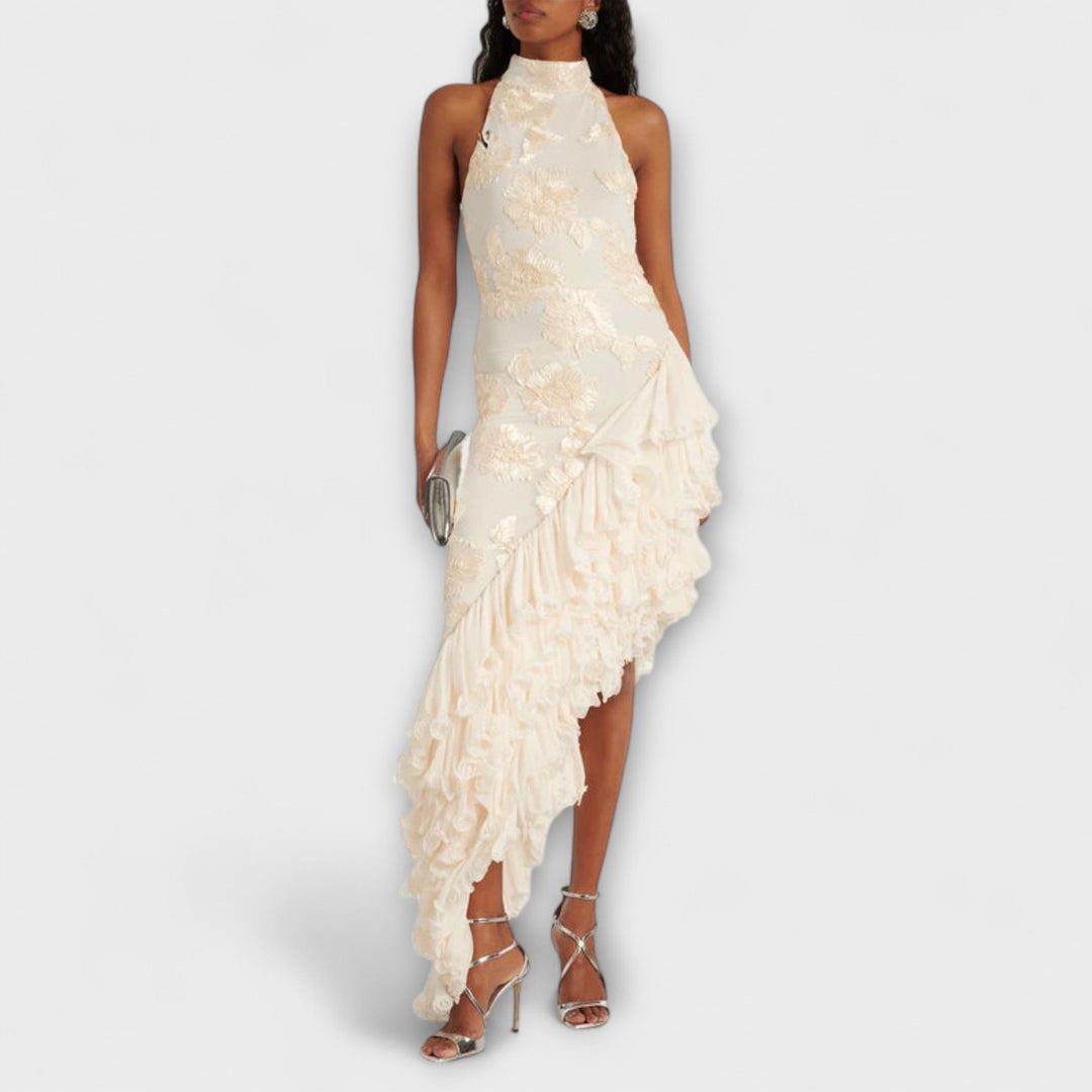 Karen - Maxi vestido con aplicaciones florales
