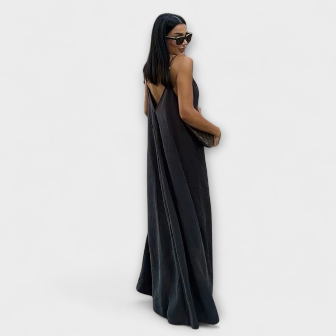Maxi vestido sin mangas
