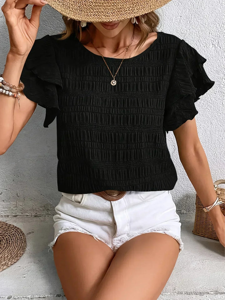 Charmaine™ | Blusa Ligera y Fresca con Divertidos Volantes