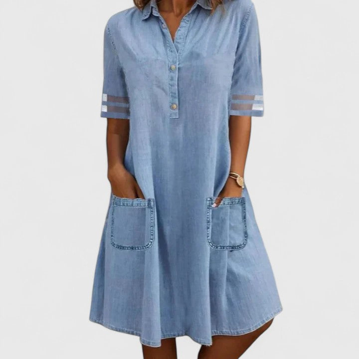 Berta | Vestido de Denim con Silueta Favorecedora