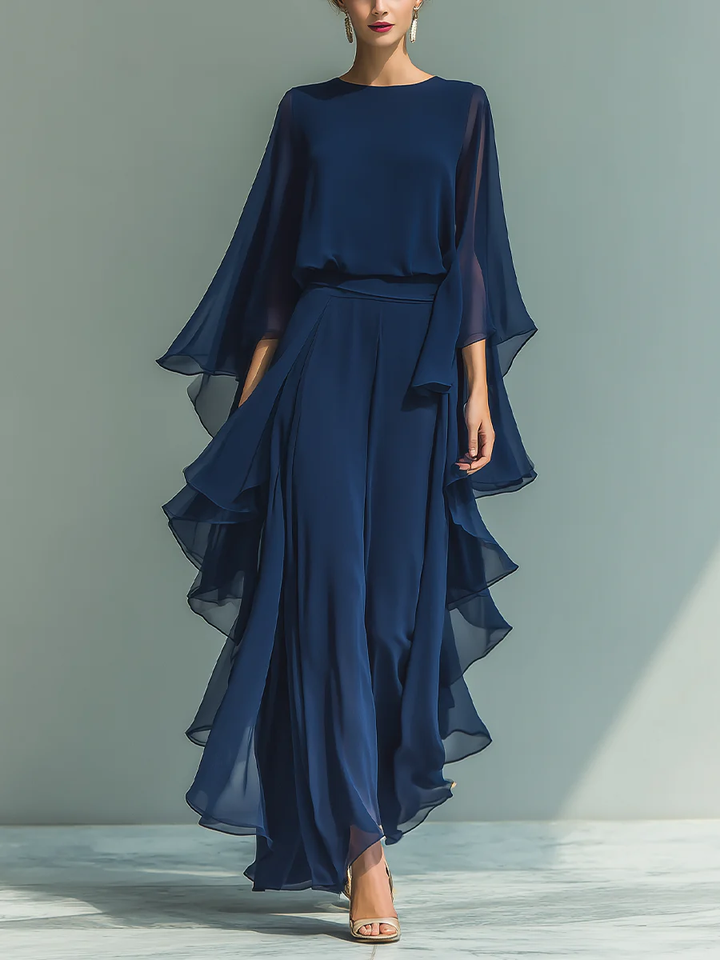 Micaela | Conjunto Elegante de Dos Piezas con Mangas Acampanadas