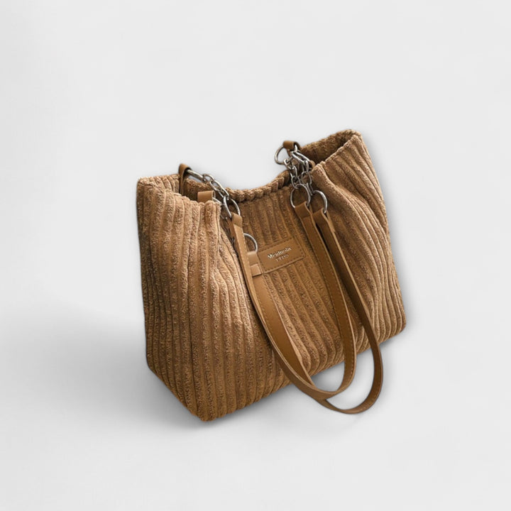 Cécile. - Bolsa de hombro de terciopelo suave