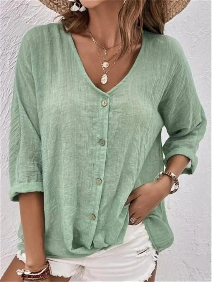Fernanda | Blusa Ligera de Verano con Botones
