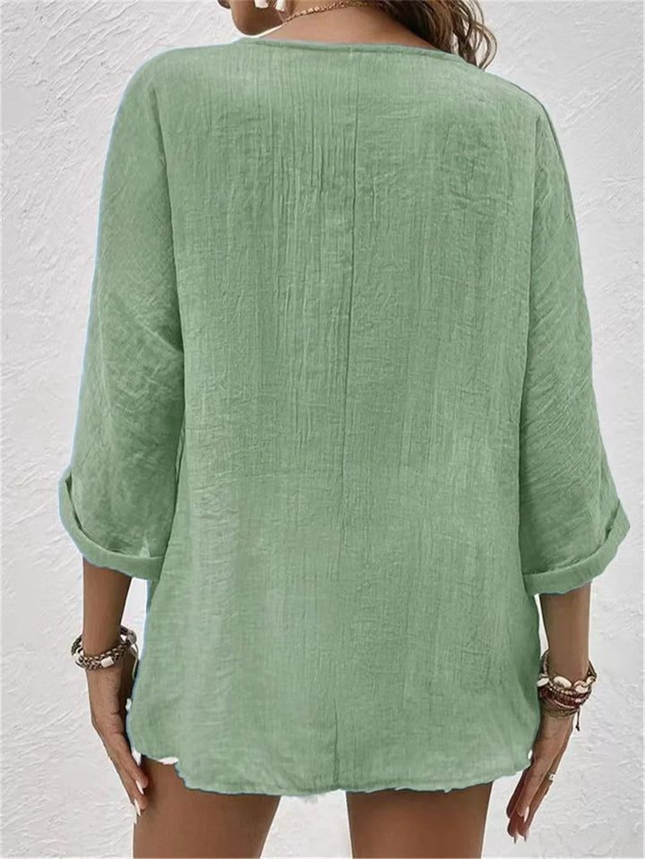 Fernanda | Blusa Ligera de Verano con Botones