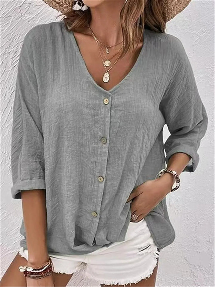 Fernanda | Blusa Ligera de Verano con Botones