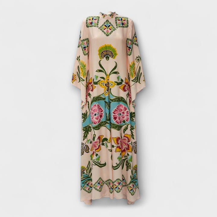Lisa - Elegantes vestido maxi con estampado floral y diseño holgado