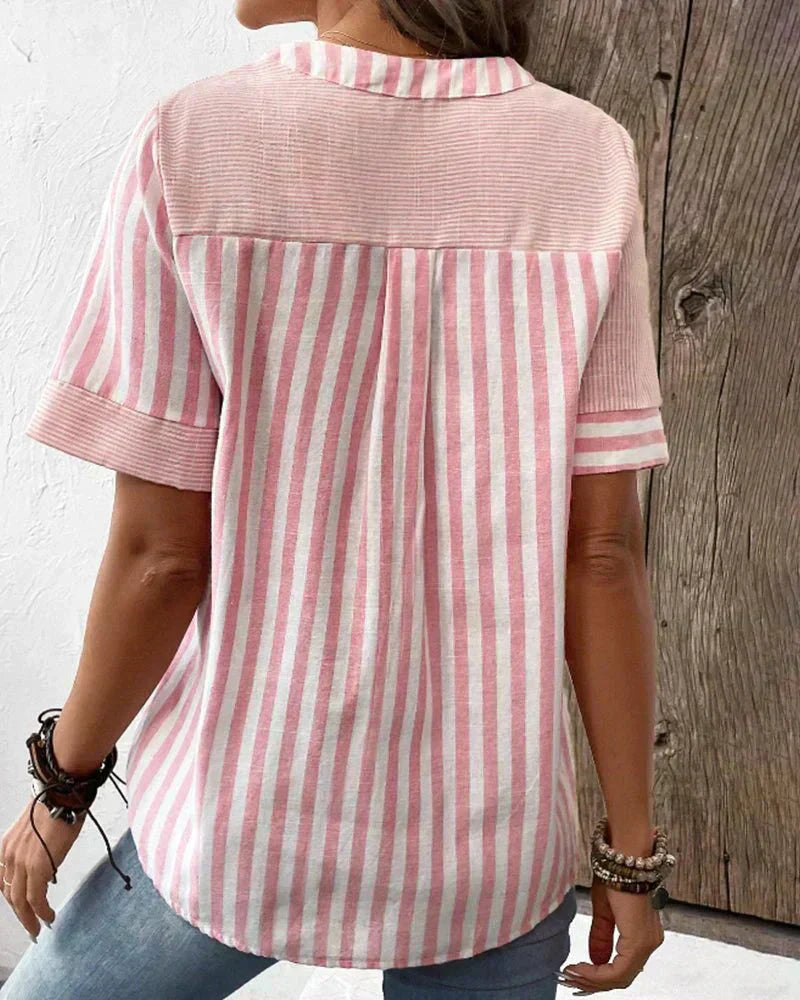 Monroe™ | Blusa de Rayas Suaves