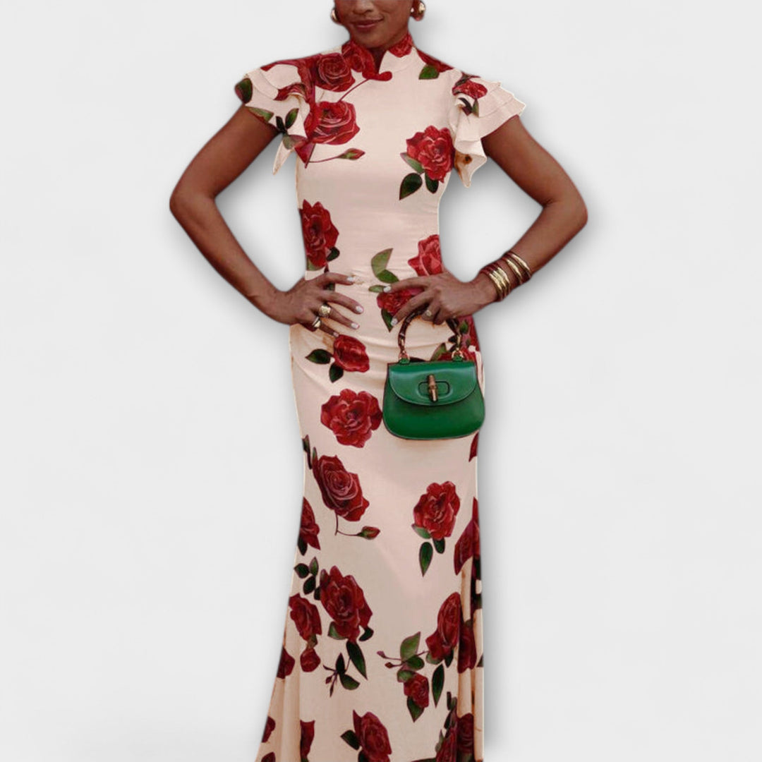 Blanka - Vestido maxi con estampado floral
