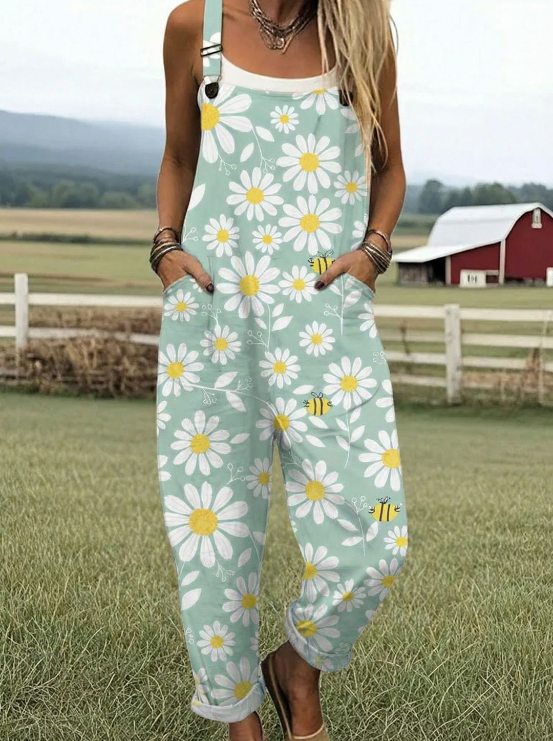 LS™ | Salopette Relaxed Fit con Estampado