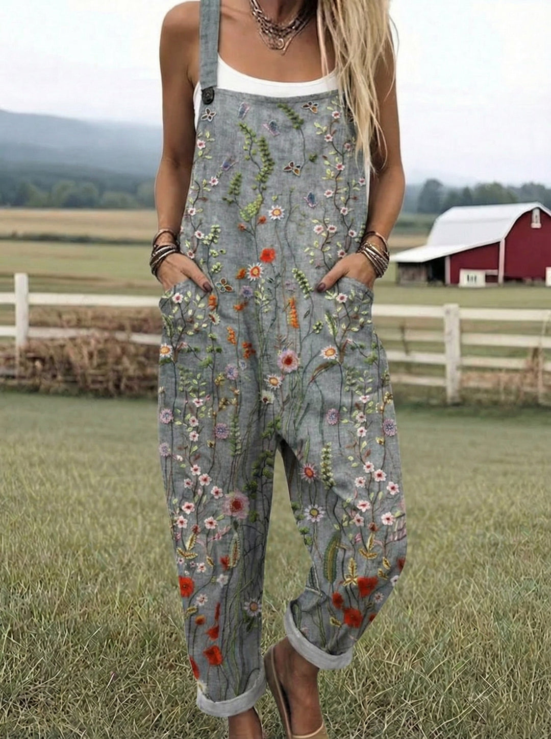 LS™ | Pantalones de Jardín Estampados Comfort Fit