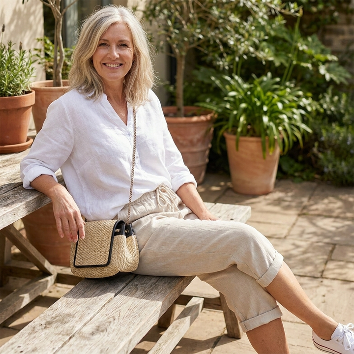 Laura | Bermudas de Algodón con Cintura Elástica