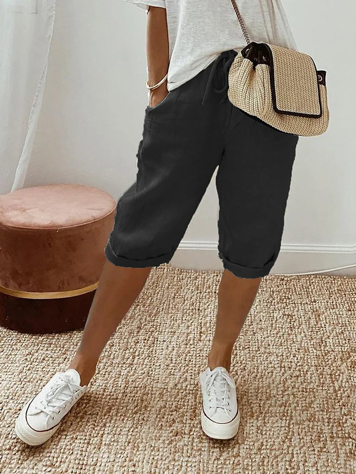 Laura | Bermudas de Algodón con Cintura Elástica