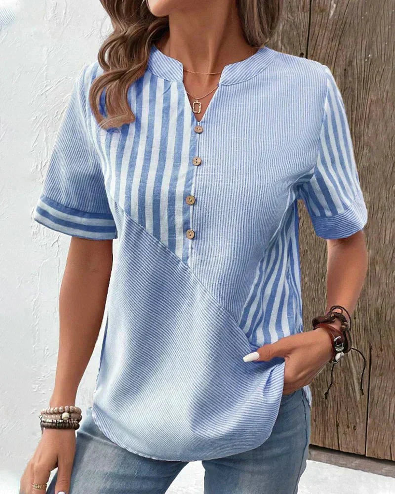 Monroe™ | Blusa de Rayas Suaves