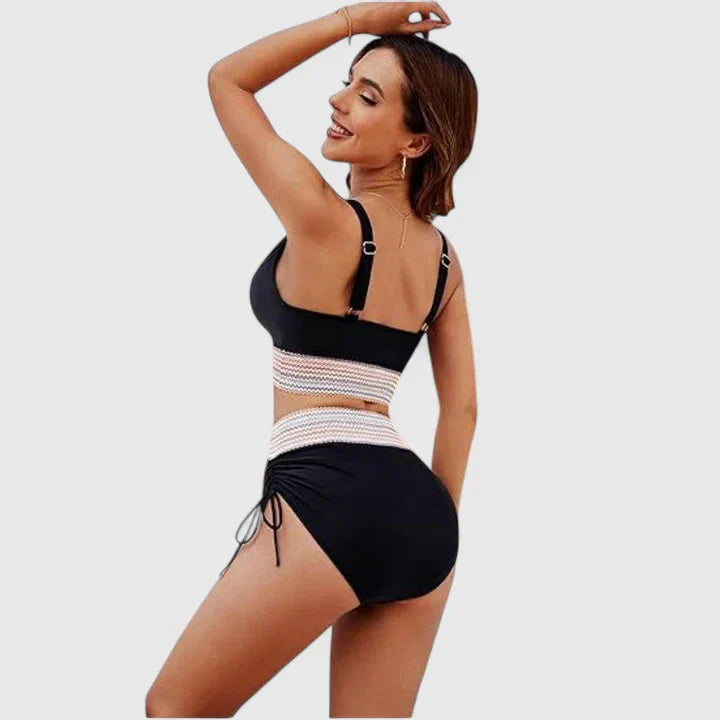 Jacinta | Conjunto de Bikini Floral con Cintura Alta